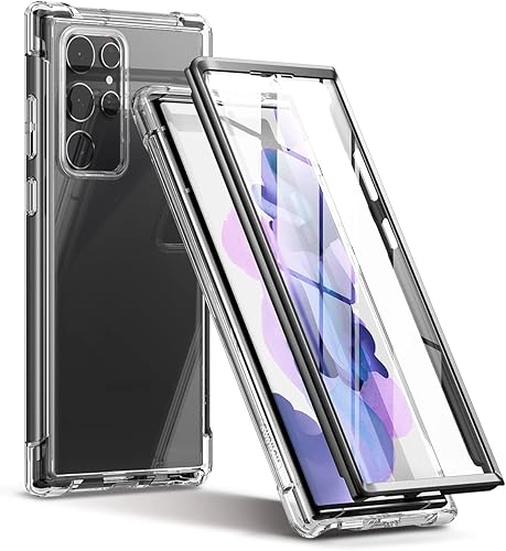Miniatura 8 de SURITCH Funda Ultra Clear para Samsung Galaxy S22 de 6.8 pulgadas (solo protector de pantalla integrado), carcasa rígida protectora de cuerpo