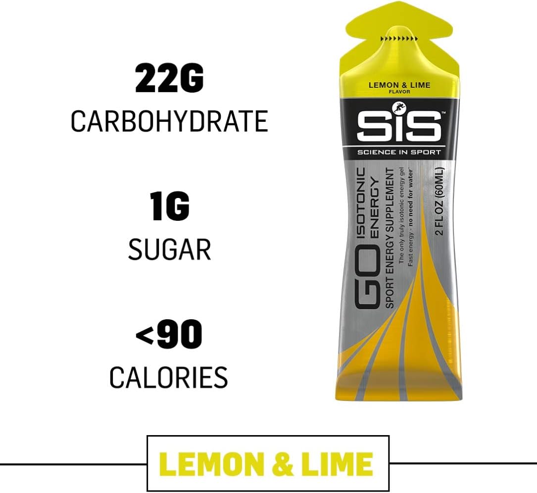 Go Isotonic Energy Gel, Lemon Lime, 6 Count