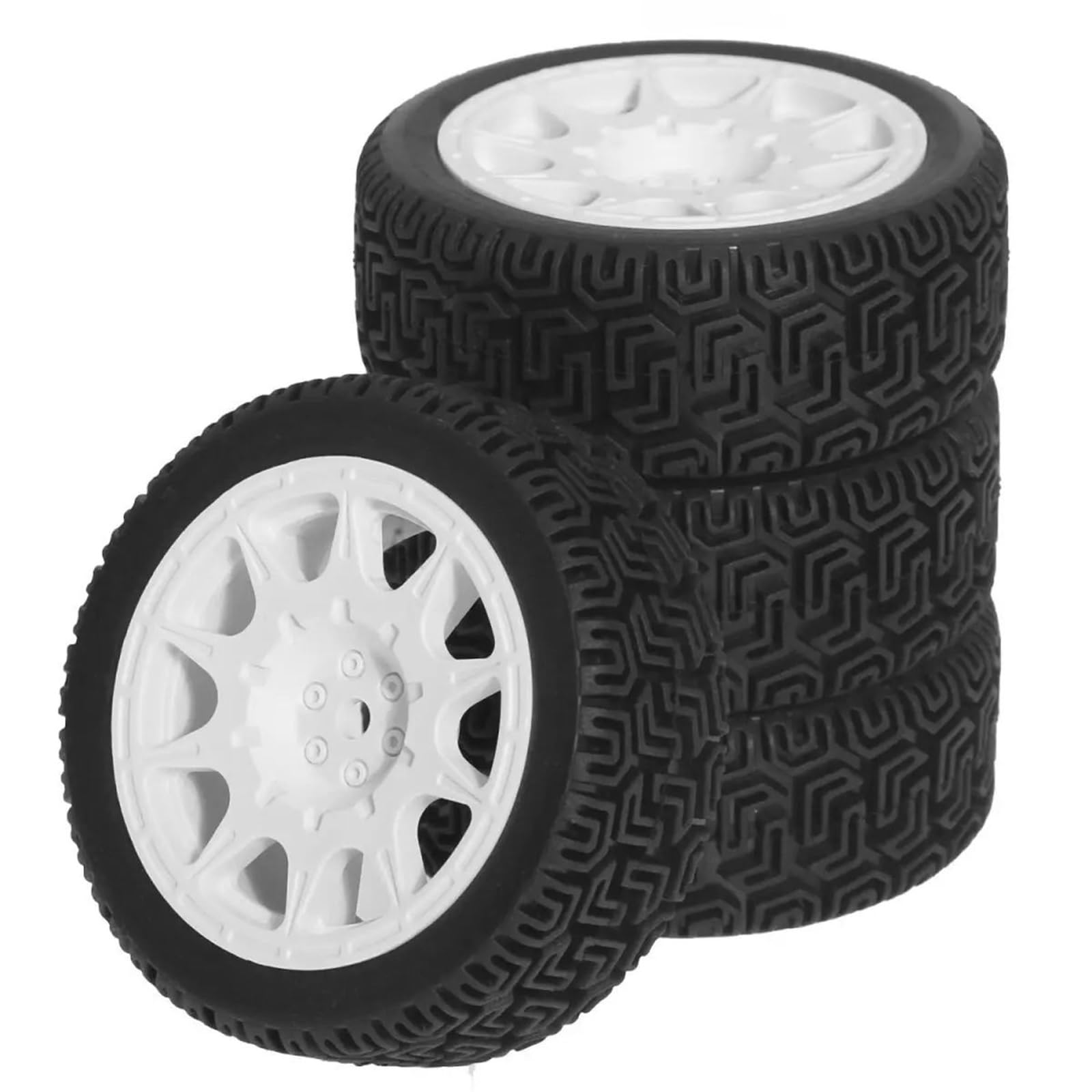 Labirinto Pneumatico Nylon Mozzo Ruota Per Rally 4psc 70mm Per KYOSHO Per Tamiya Xv02 Per TT01 1/10 RC Auto Aggiornamenti Parti Parts