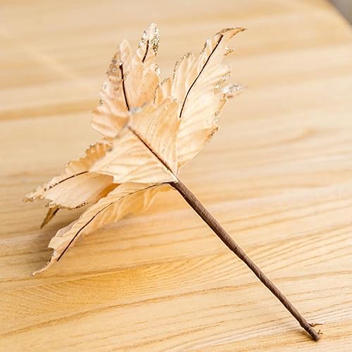 Miniatura 19 de 6 adornos para árbol de Navidad con purpurina para árbol de Navidad, flores artificiales de Navidad, accesorios florales, flores de franela