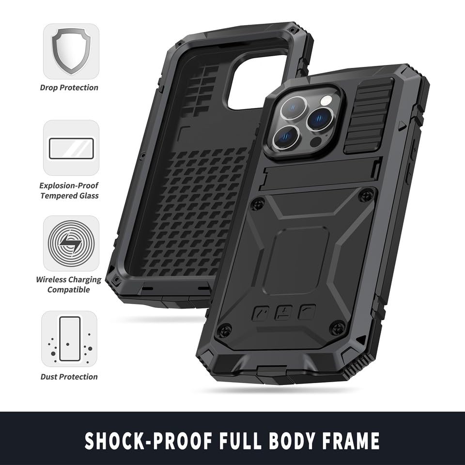 Coque iPhone 17 Pro rigide antichoc noire pour éviter les rayures - 7
