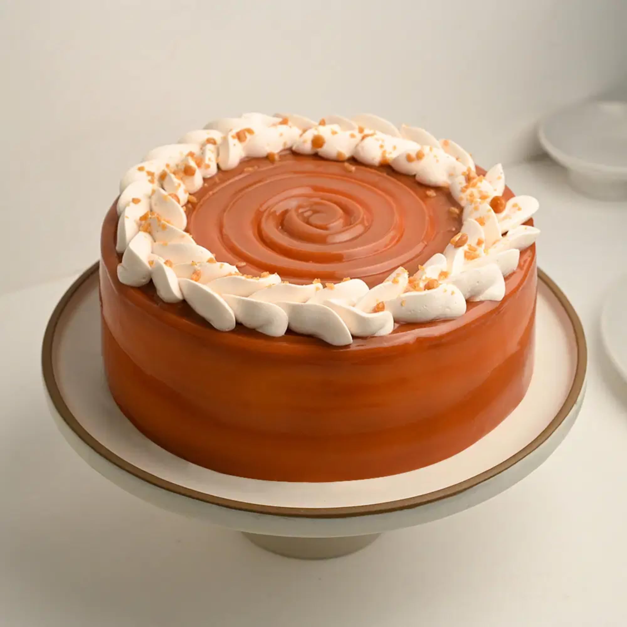 Bakingo 500g Delicious Silky Smooth Fresh Butterscotch Glaze Cake For Birthday & Anniversary Cake, Valentine Day Cake, Mother's Day Cake, Father's Day Cake (Same Day Delivery)-image-20