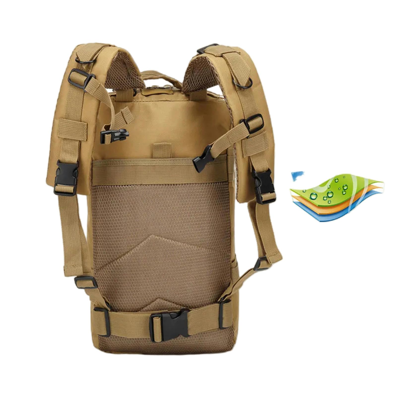 TEidea Zaino da Viaggio 30L di Zaini Sportivi E per Esterni di Grande capacità di Grande capacità per La Borsa da Caccia per Campeggio per Trekking per Trekking