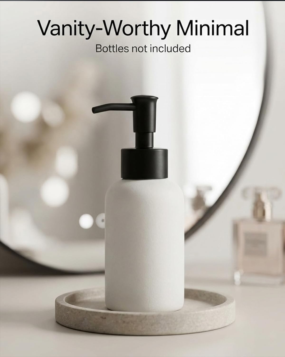2-Pack Soap & Lotion Dispenser Replacement Pumps for 28/400 Bottles, Black