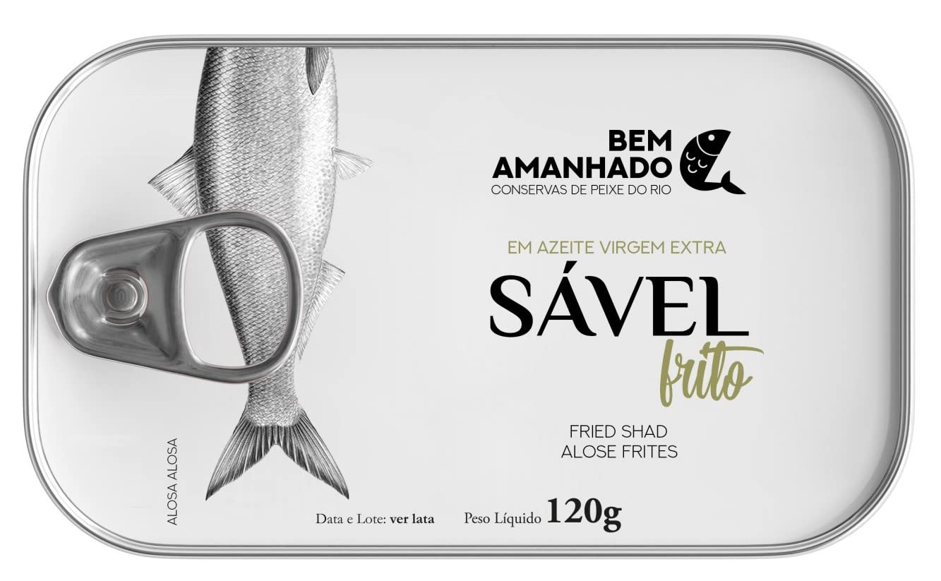 Bem Amanhado - Gebratener Maifisch auch "Alse" oder "Alose" (Alosa alosa) in nativem Olivenöl extra - 3er Pack (3 x 120 gr)