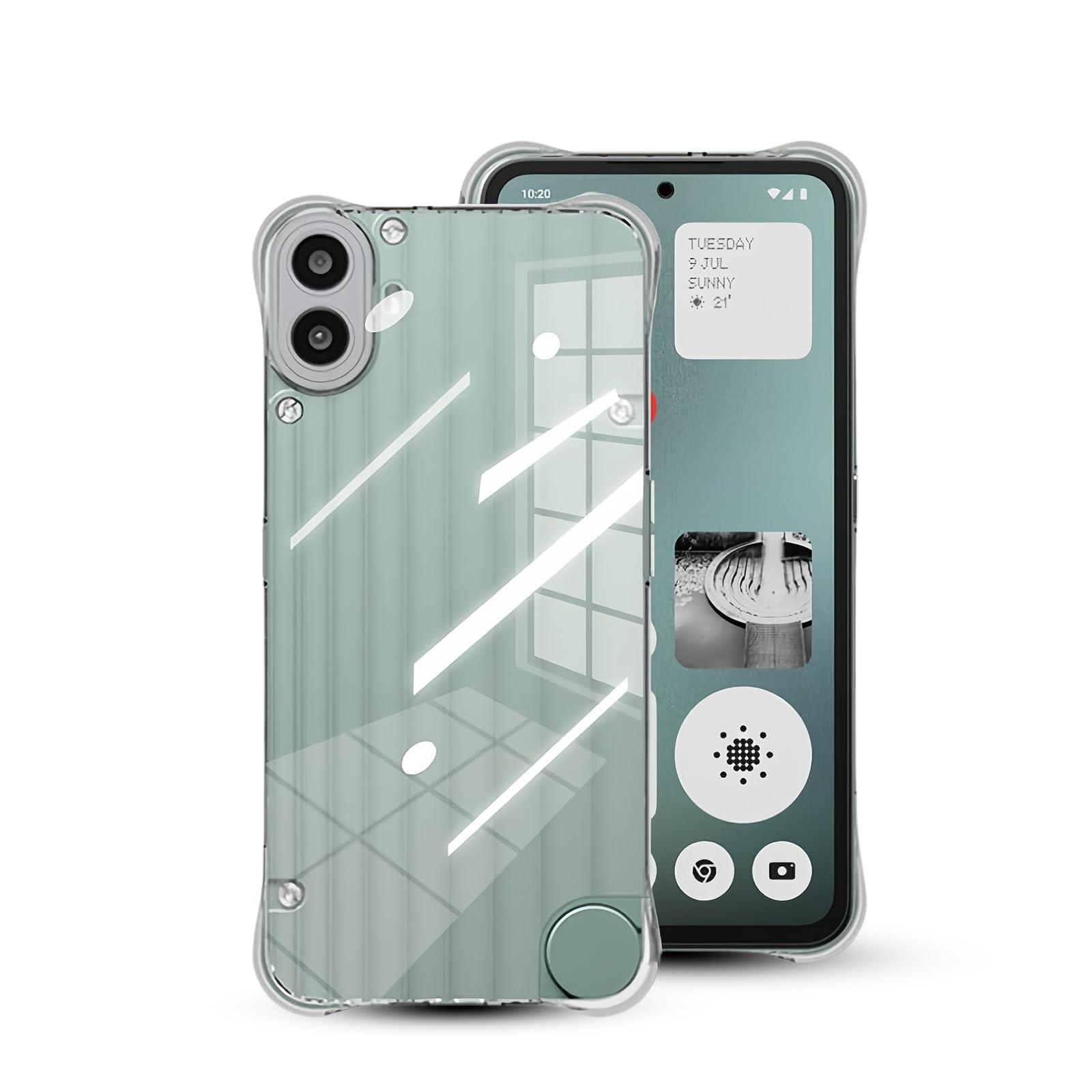 Amazon | Nothing CMF Phone1 ケース ソフト TPU 耐衝撃 Qi充電対応 黄