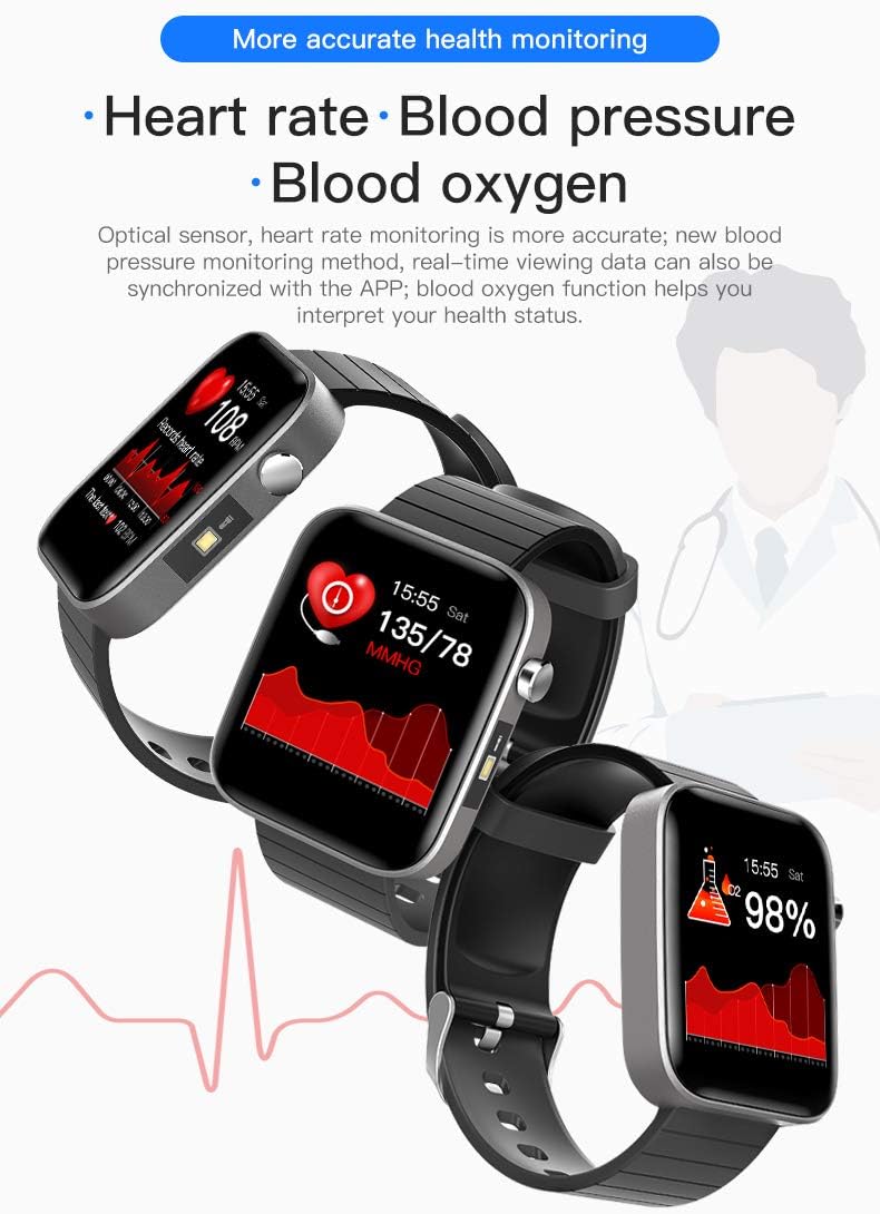 Up To 40% OFF Smart Watch, T68, Body Temperature Measurement, zinc Alloy Material, IP67 Waterproof, Multiple Sports Modes, Flashlight, Smart Sports Bracelet, Activity Tracker, Pedometer Best Review Smart Watch, T68, Body Temperature Measurement, zinc Alloy Material, IP67 Waterproof, Multiple Sports Modes, Flashlight, Smart Sports Bracelet, Activity Tracker, Pedometer