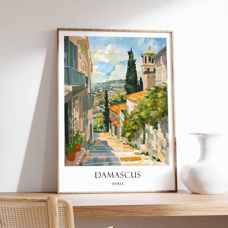 Poster Syrie islamique A0 sur toile pour retrouver motivation et sérénité au quotidien