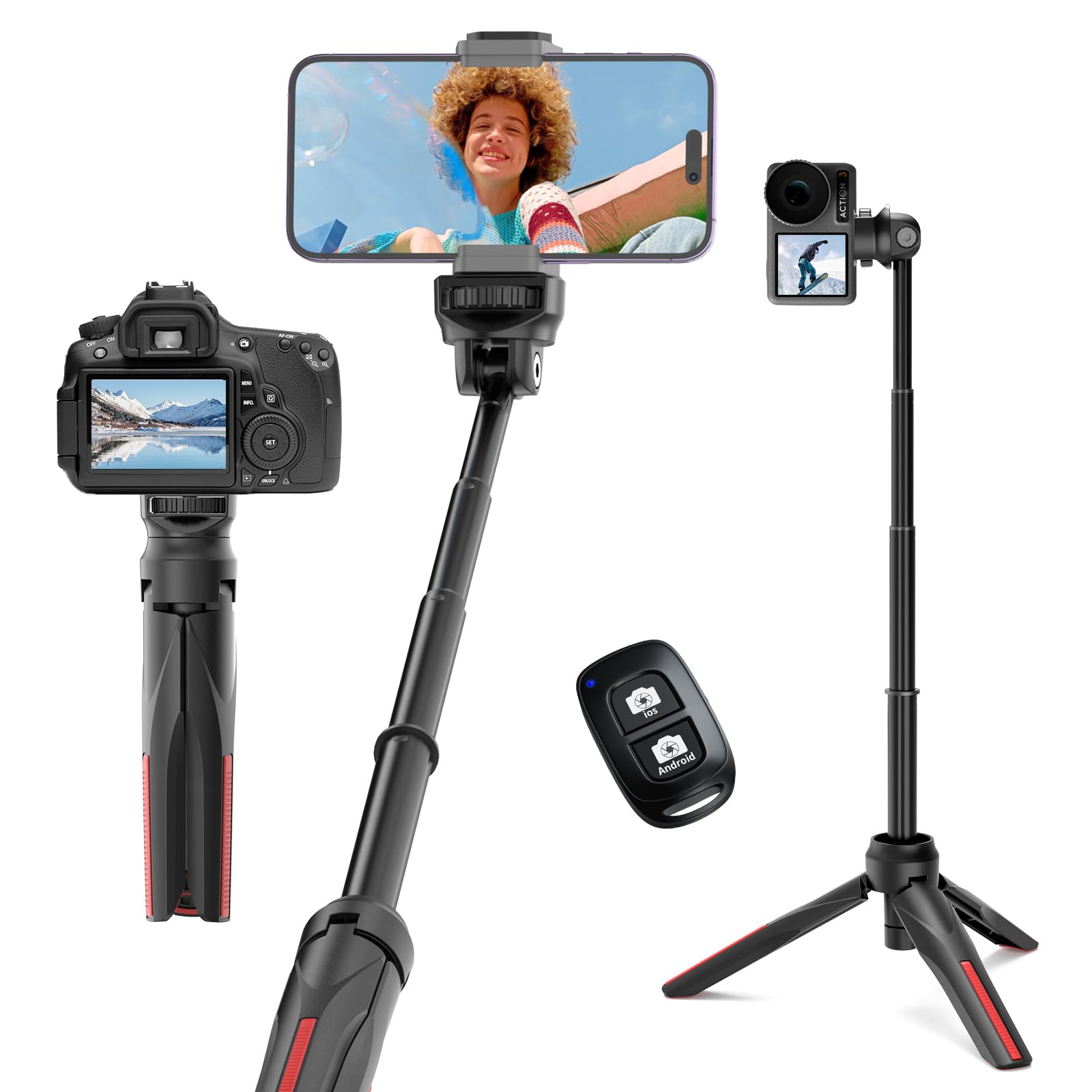 Amazon | 【2024新登場！】Aureday 自撮り棒 スマホ 三脚