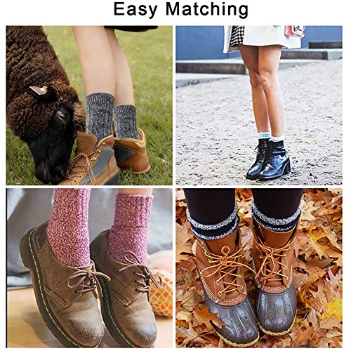 Mens Warm Wool Socks Soft Cozy Socks For Fall Winter Sports Socks Cashmere Athletic Crew Socks For Men B (5 Pair Diamond) #TOP7