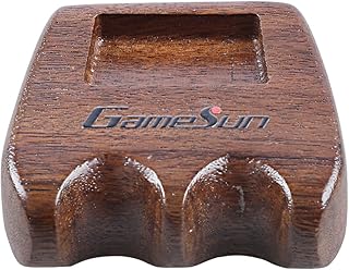 Weighted wooden 2-Cue pool cue stick holder, billiard cue stick holder, chalk holder