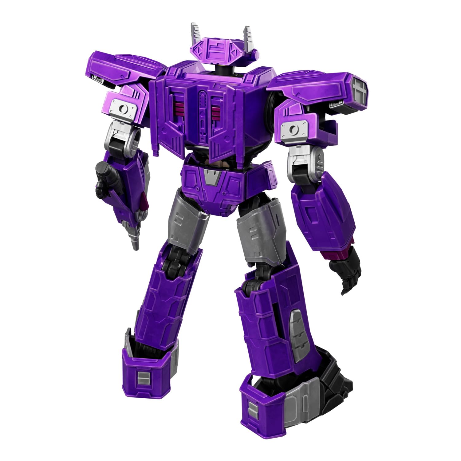 BLOKEES Transformers Shockwave 18, kit de modèle pour Enfants à partir de 12 Ans, Robot de 12,5 cm avec Fonction Lumineuse, 20 éléments Mobiles, système d'emboîtement sans Colle, Accessoires et