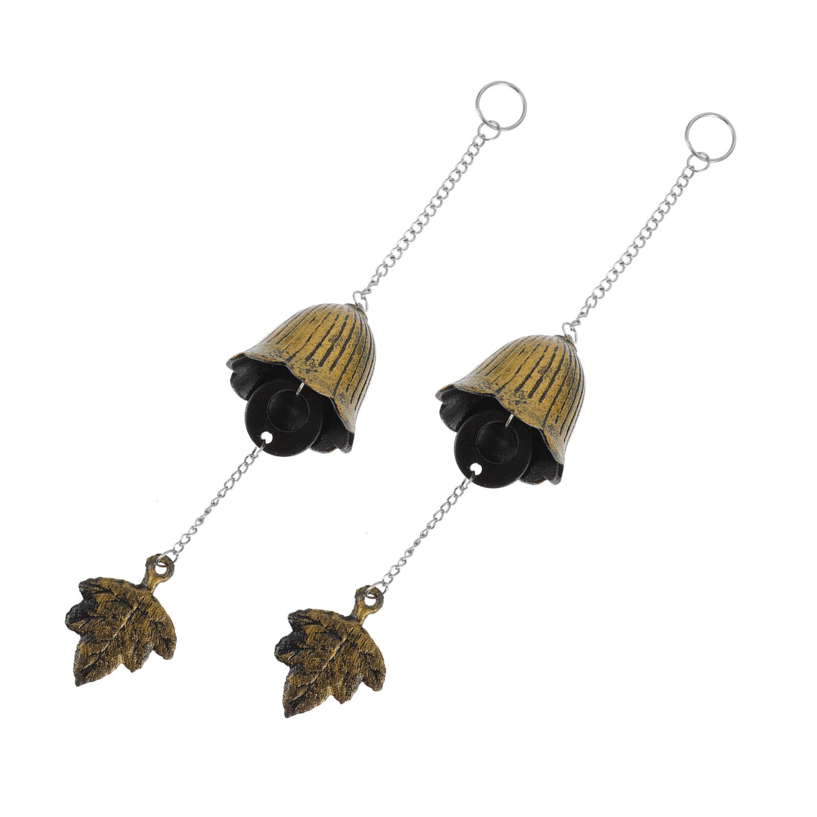 Carillon éolien en fonte de style japonais : cloche traditionnelle en bronze pour jardin zen