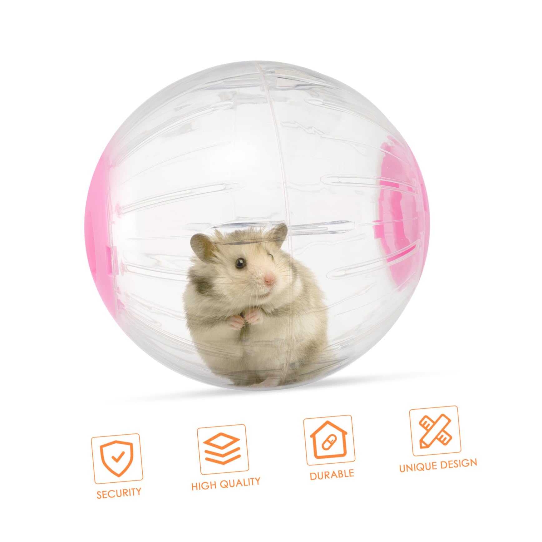 COLLBATH Hamsterlaufball Trainingsball Transparent 18, 5cm Kunststoff