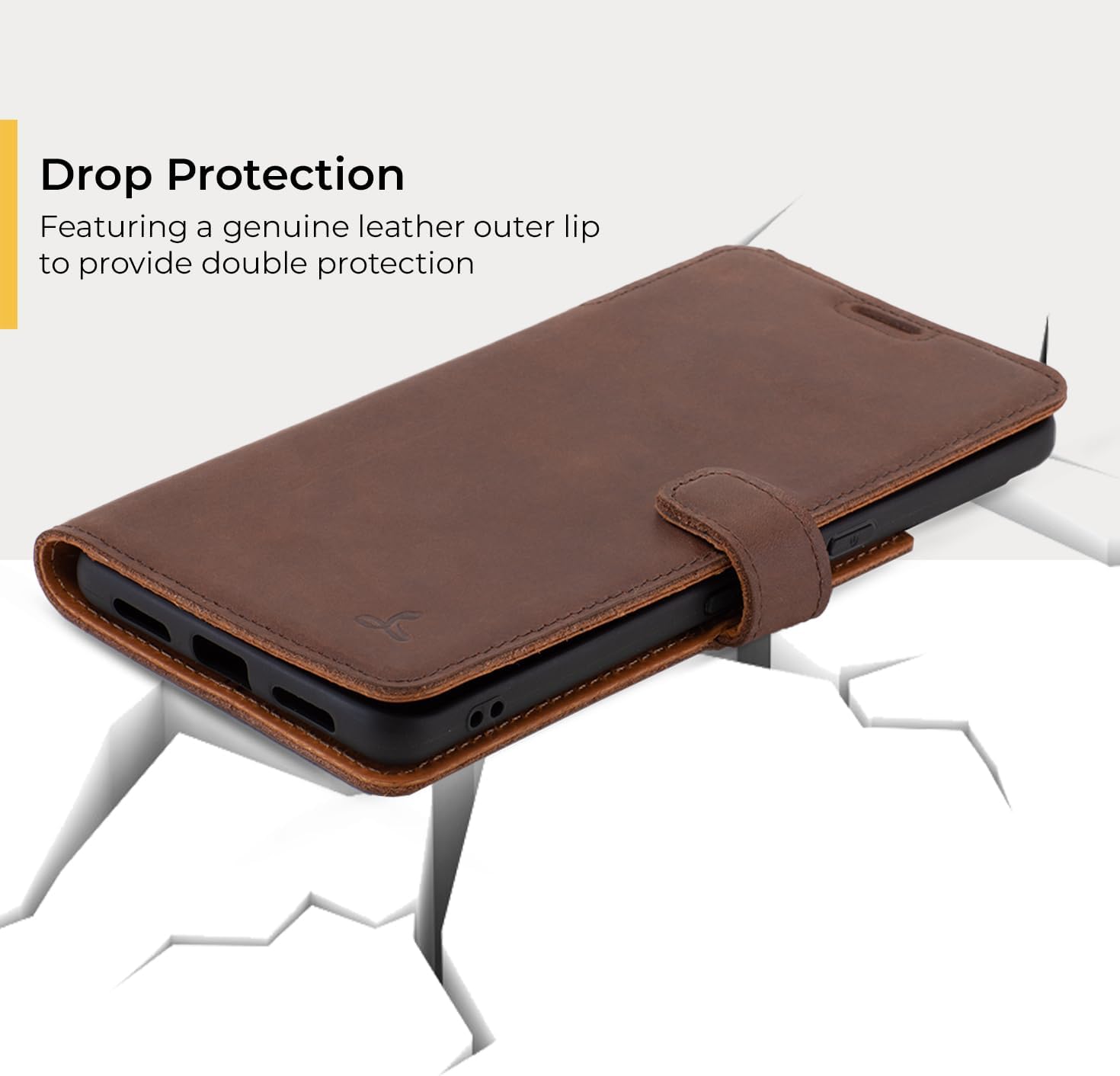 Snakehive Leather Wallet Phone Case for Google Pixel 8 Pro || Vintage Wallet || Genuine Leather with Viewing Stand & 3 Card Holder || Flip Folio Cover with Card Slot (Brown)