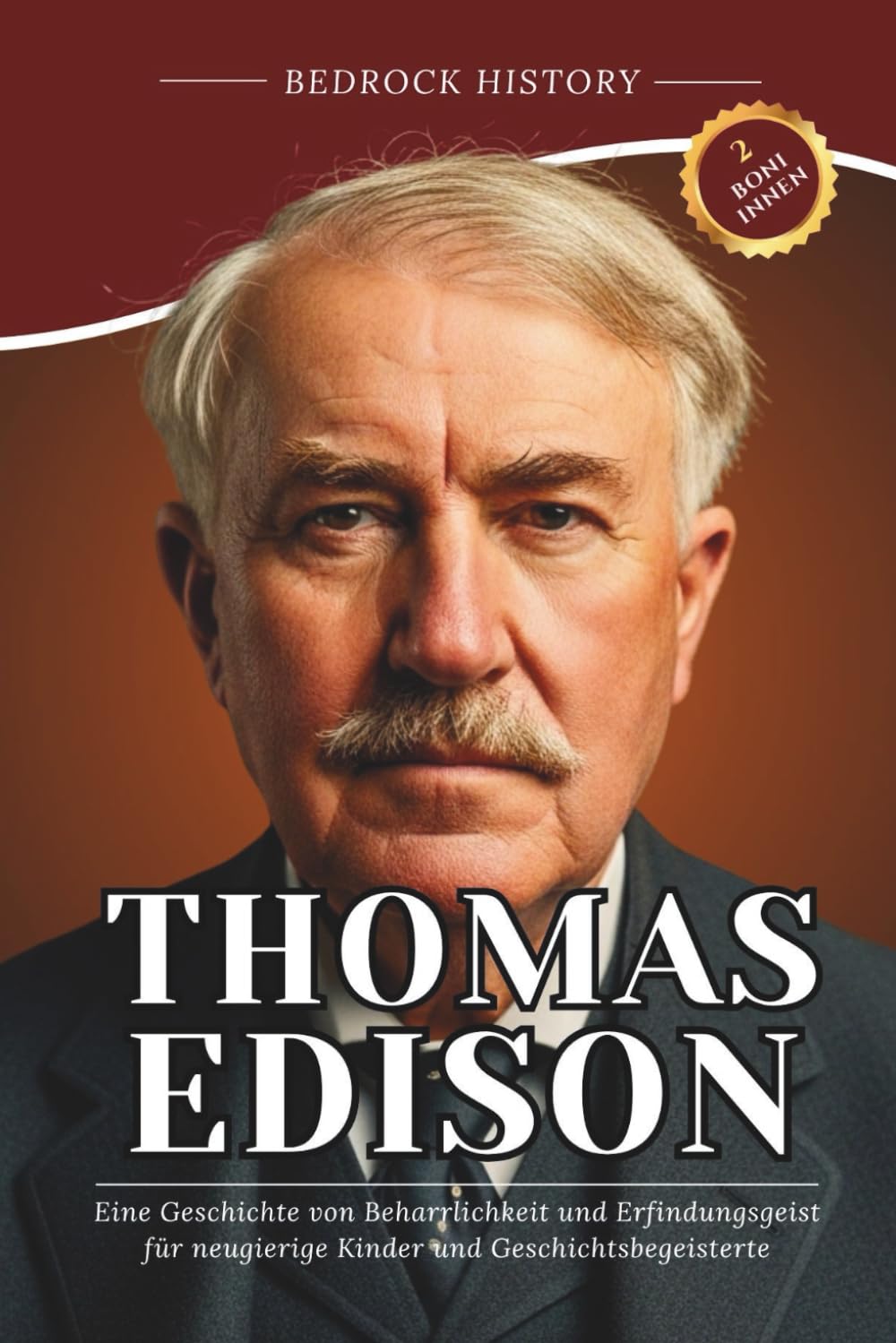 Thomas Edison: Eine Geschichte von Beharrlichkeit und Erfindungsgeist für neugierige Kinder und Geschichtsbegeisterte (Die Bedrock-Reihe)