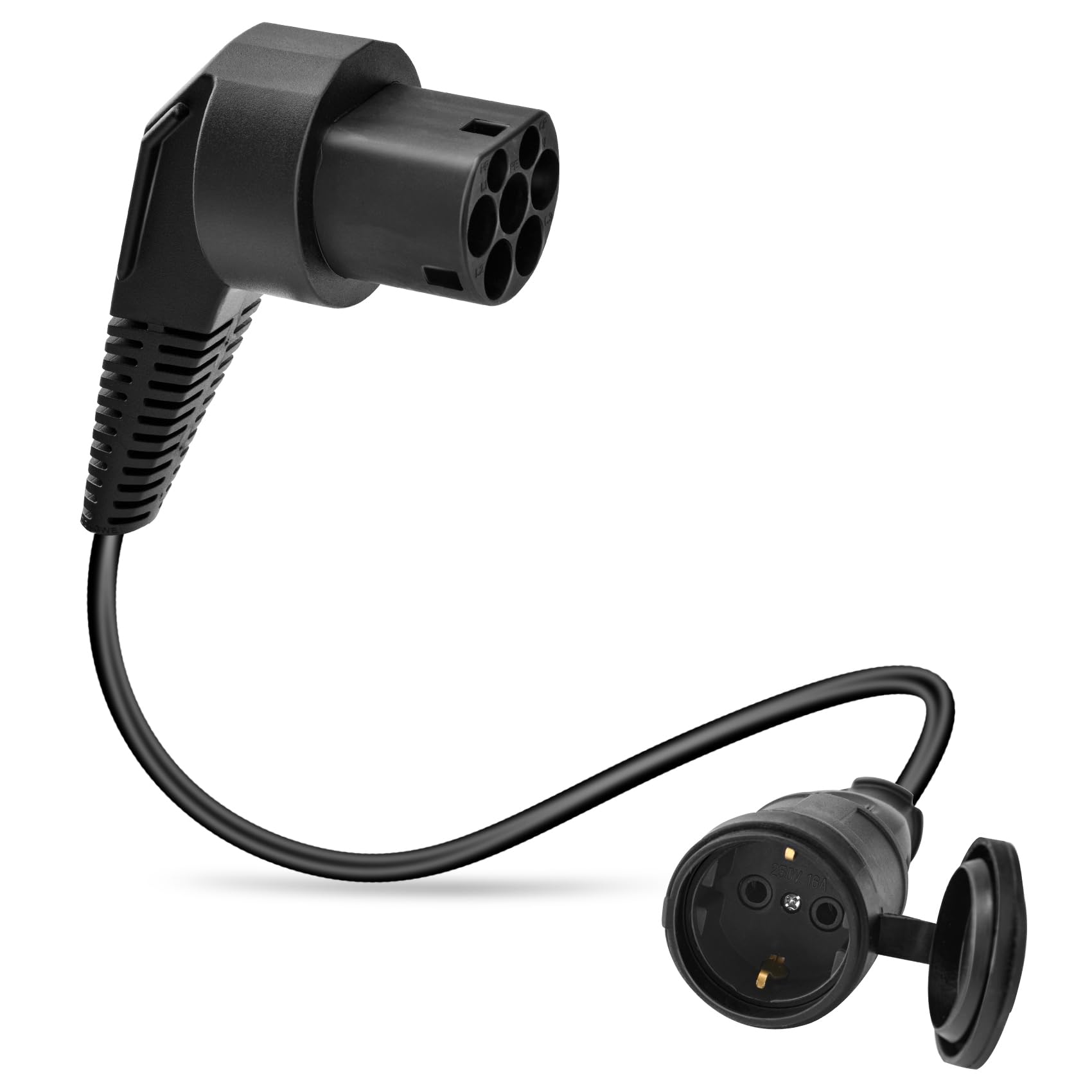 Typ2 Zu Schuko Adapter 16A Rot - Für E-Auto Ladestation Zu Haushaltssteckdose