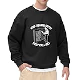 HEAPPER HVAC Funny When The Ladies Get-Hot Men Women Lightweight Crewneck Sweatshirt