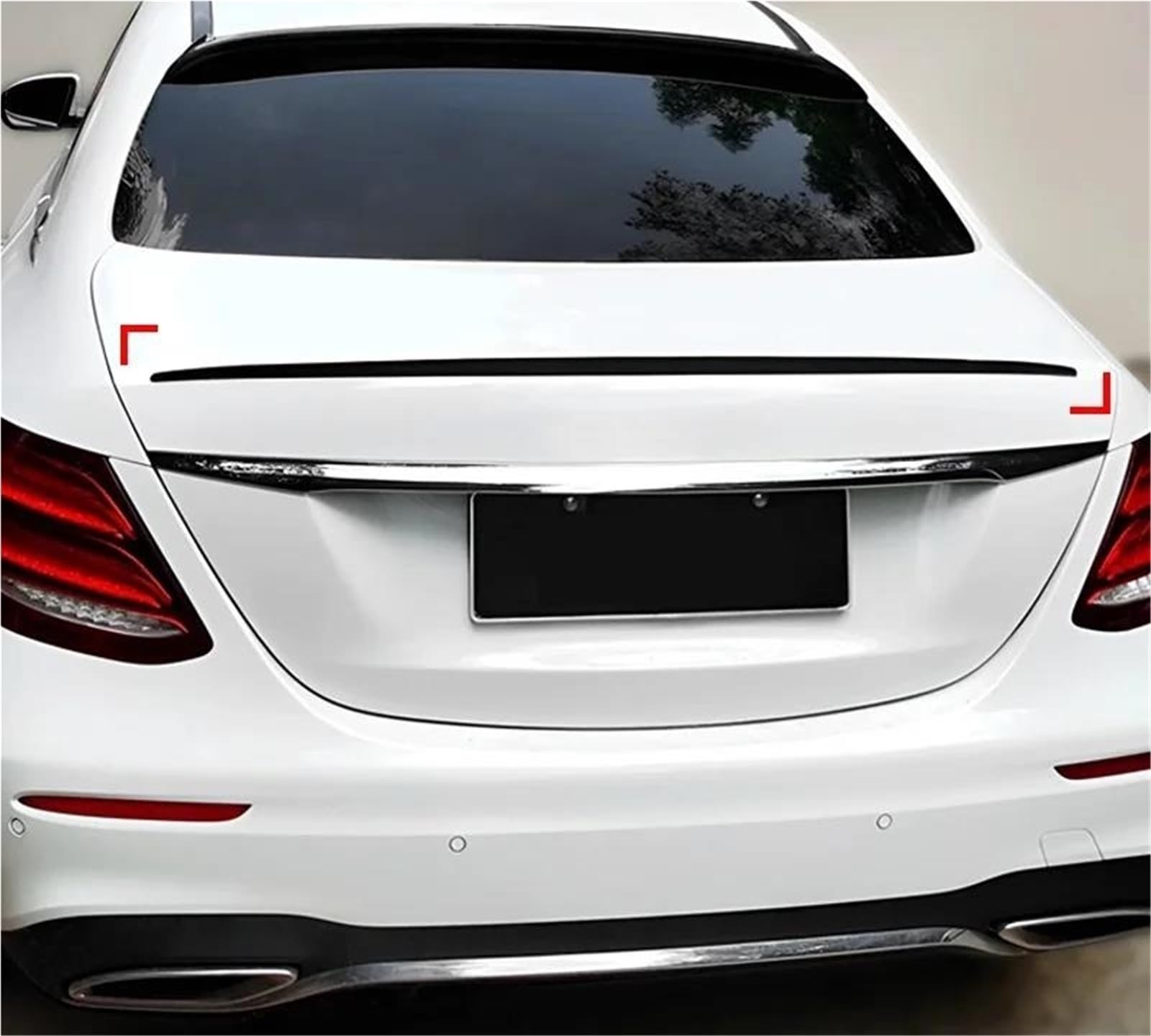 Spoiler Posteriore Per Mercedes Per Benz W213 E250 E634D 2016+ Classe E Auto Ala Posteriore Tronco Coda Spoiler Labbro Gomma Nera Plastica Morbida Spoiler Bagagliaio