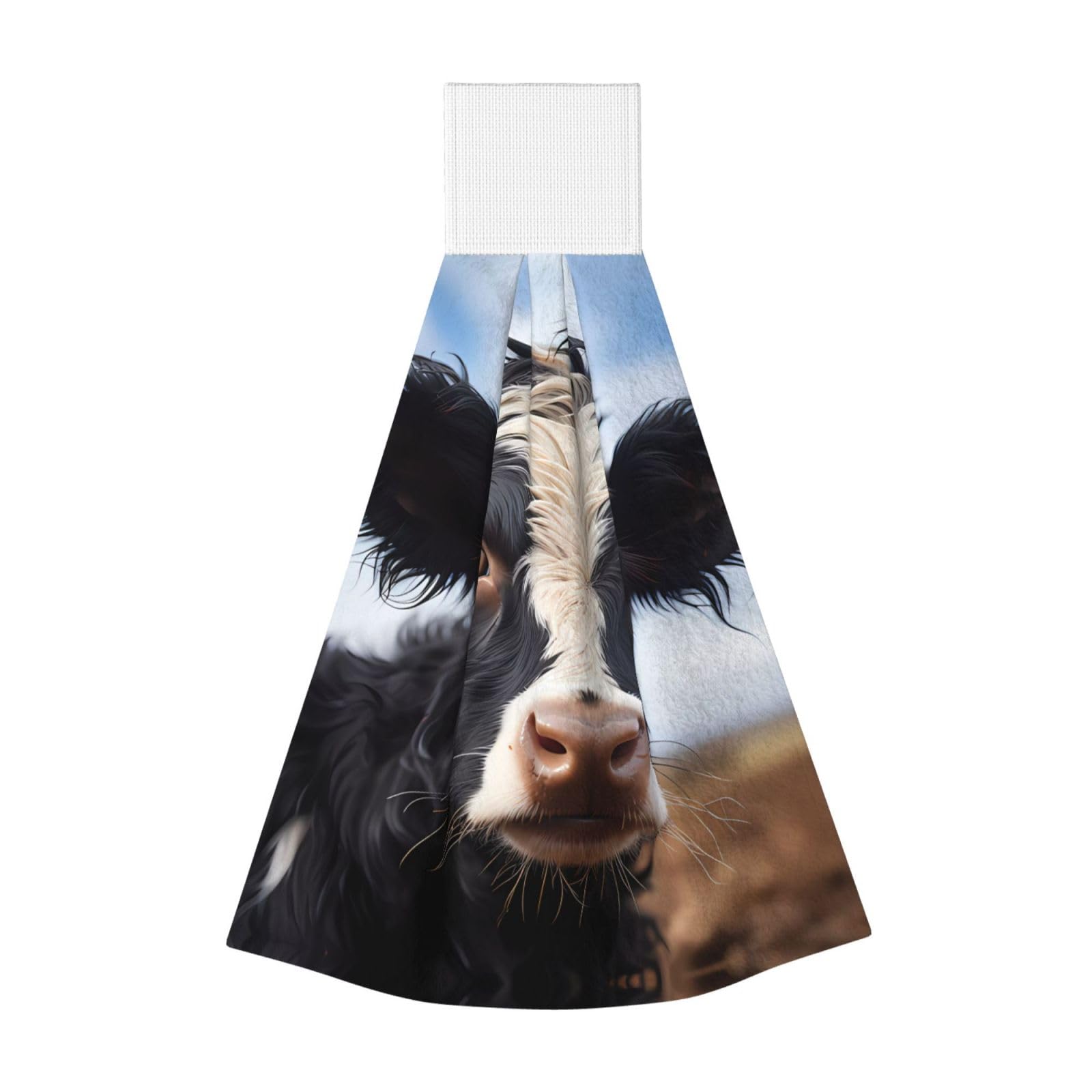 ZQYTGFDC Cute Cow Highly Absorbent Dish Towels Soft Coral Fleece Wipe