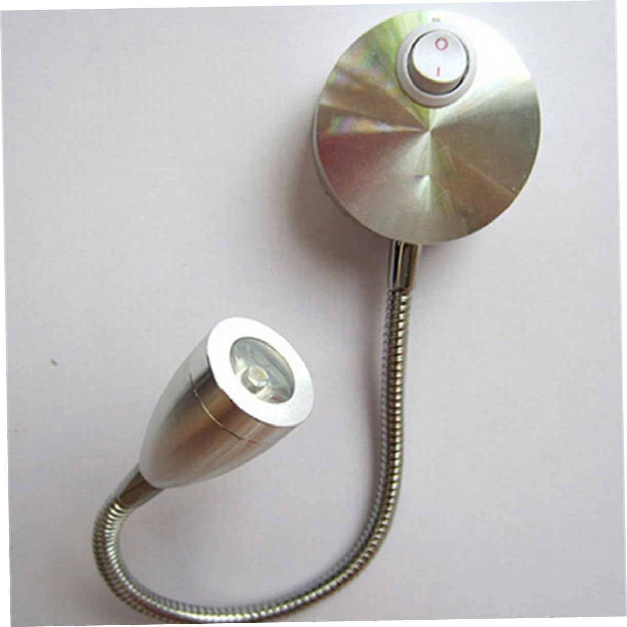 SEWACC Led Wall Mounted Reading Light 3w Bendable Lamp Flexible Arm Wall Light Led Lighting 85-30cm Tube White