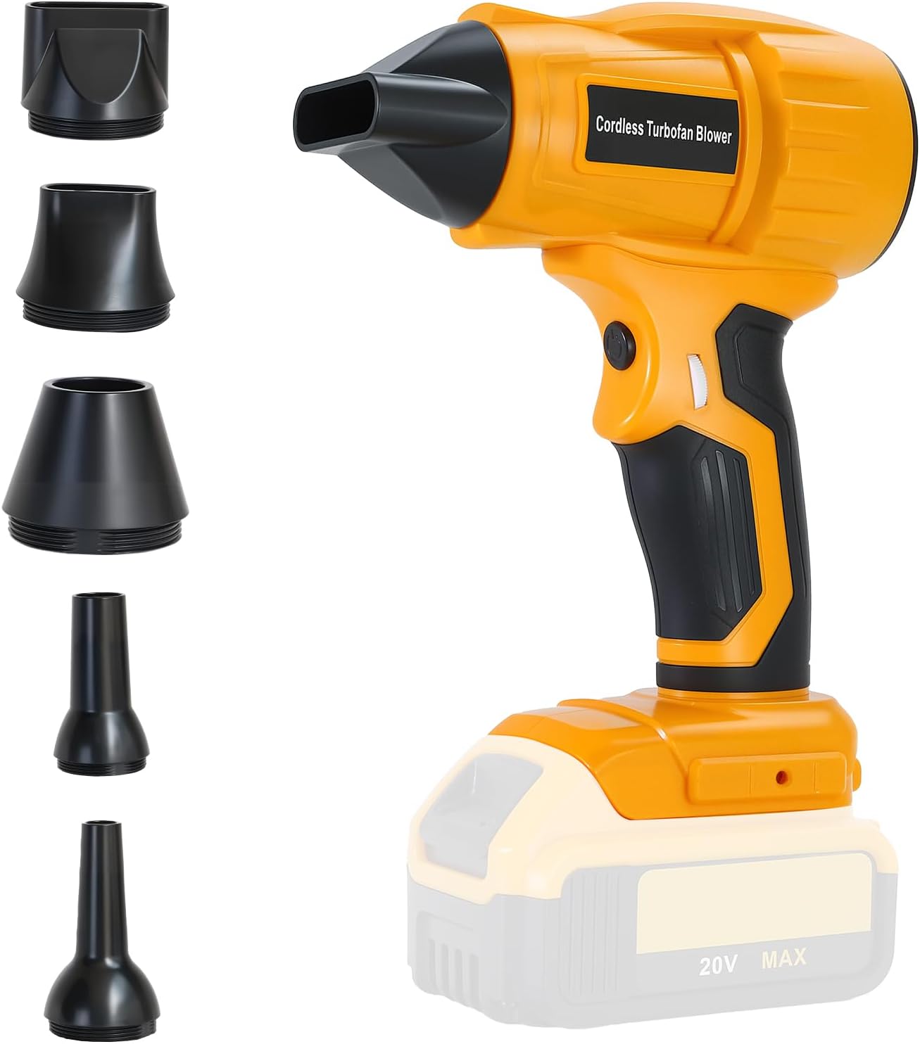 2025 Leaf Blower Cordless for DEWALT 20V MAX Battery, Variable Speed Handheld Leaf Blower, Small Electric Blower for Lawn Care, Patio Cleaning, Blowing Dust, Drying Surfaces (No Battery)