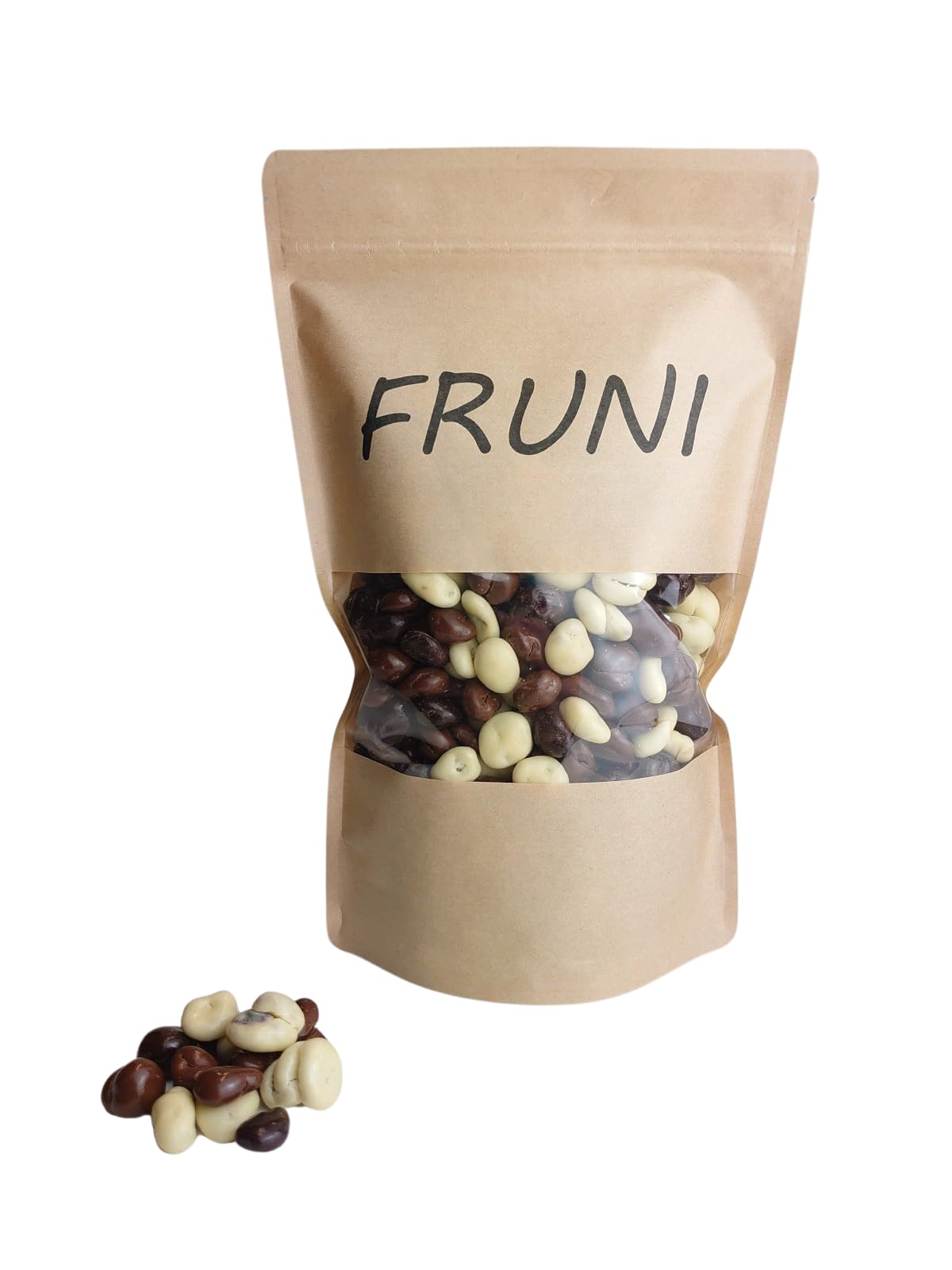 FRUNI Schoko Cranberry Mix | Cranberries umhüllt mit Vollmilch-, Zartbitter-, und weißer Schokolade (1000g)