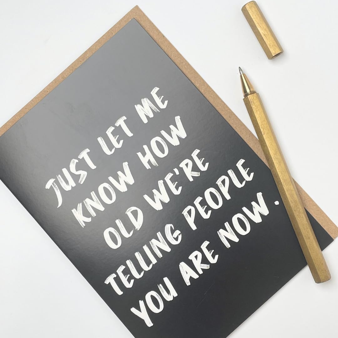 Old English Co. Carte D'Anniversaire Amusante Pour Homme Ou Femme En