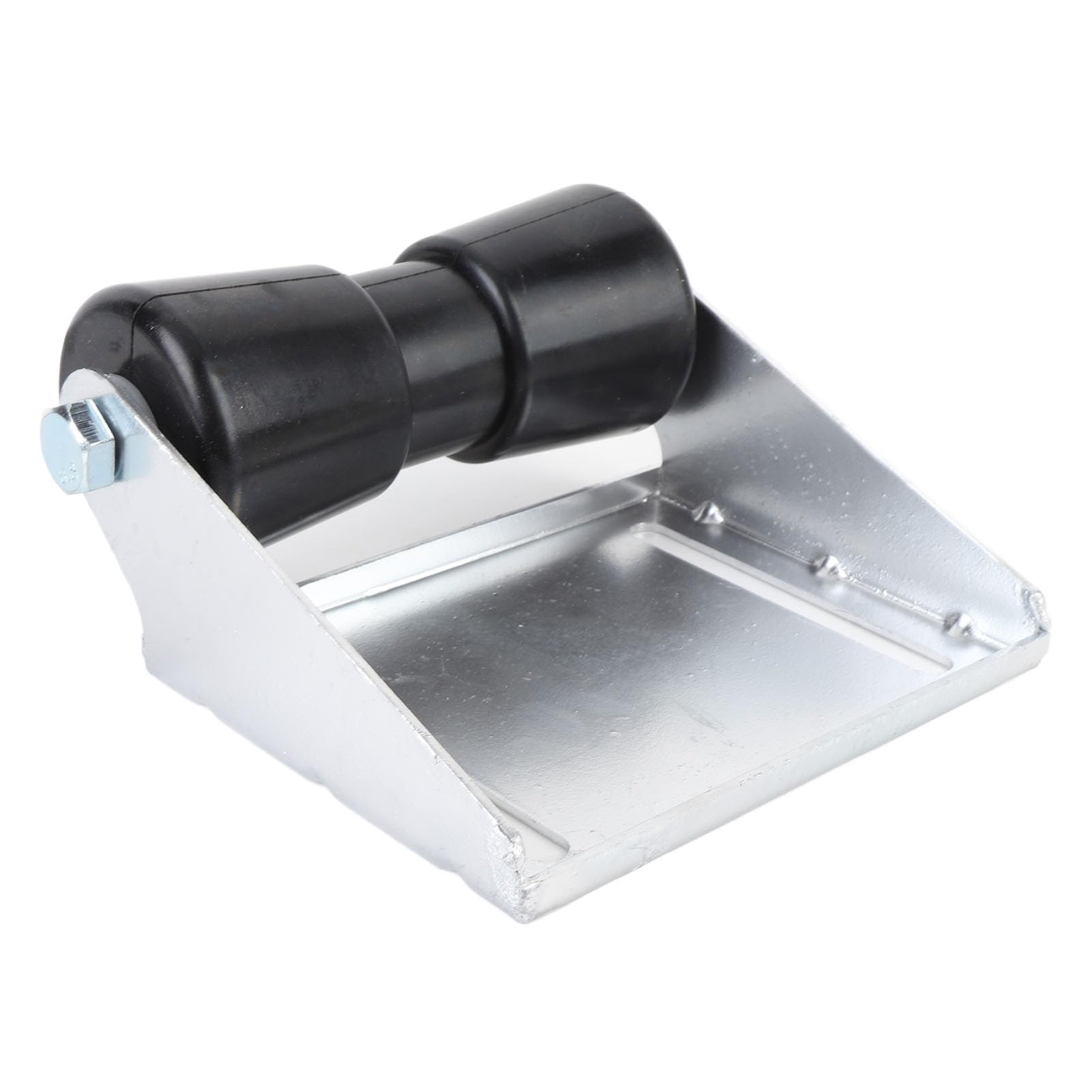 Sorandy Boat Trailer Rollers, 8 Inch Galvanized Steel Rubber Keel Roller Assembly Kit with Bolts, Roller Shaft & Bracket for Small Yachts, Commercial Vessels