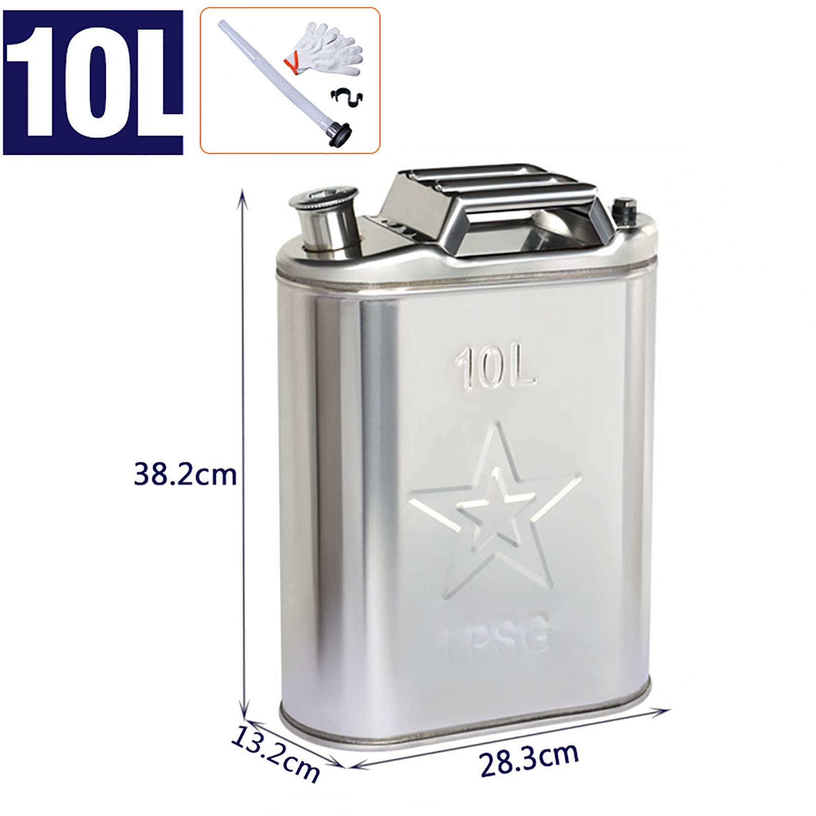ガソリン携行缶　燃料タンク　ステンレス　20Ｌ　キャンプ　ドライブ　アウトドア Amazon.co.jp: 20Lガソリン携行缶 304ステンレス 給油 燃料