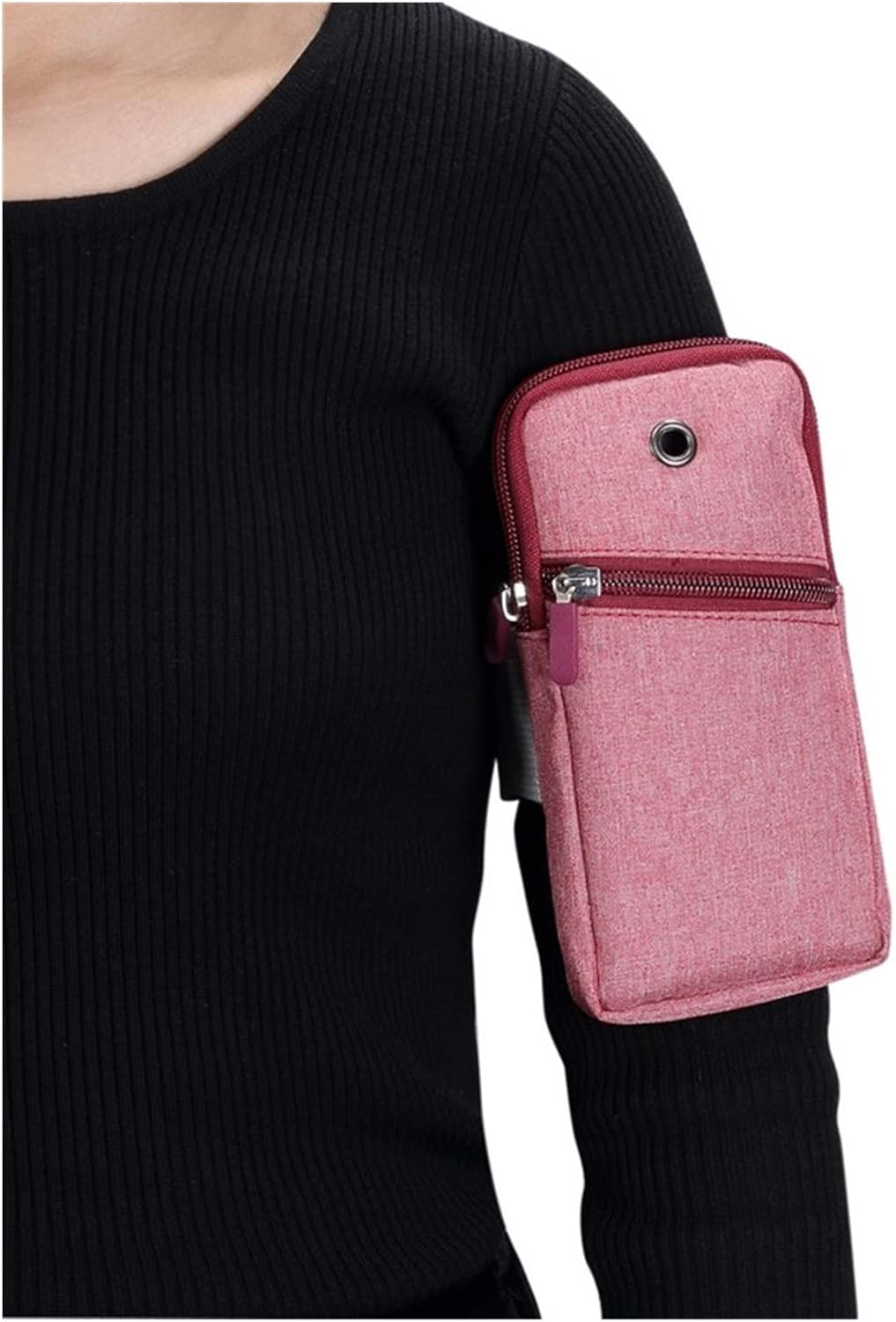 Universal Cellphone Bag Case for Screen 6.5" Large Capacity Phone Case Hand Sports Phone Pouch Zipper arm Bag (Color : Black-JoJo's Bizarre Adventure1, Size : 1)