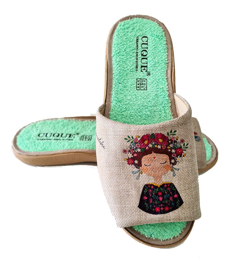 Rodevil Zapatillas casa Frida mujer verano cómodas - Hechas en España - garantía de calidad