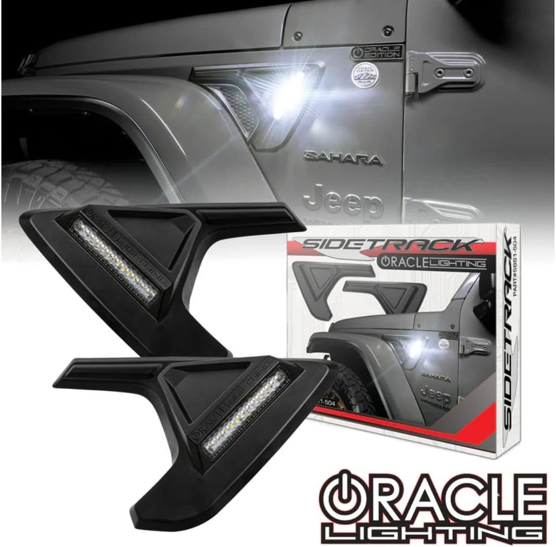 ORACLE Lighting 5861-504 Sidetrack LED Lighting System fits 2018 2024 Wrangler JL & 2020 2024 Gladiator JT - Illuminate Outside Area