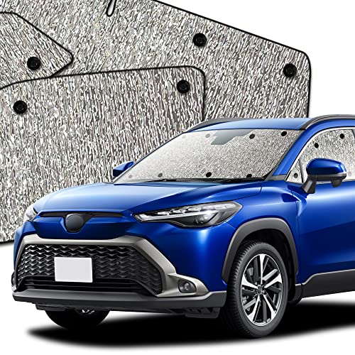 フルセット日本製 対応 『03s-a065-sa』カローラクロス ZVG11/16 ZSG10 MXGA10 型 車用 カーテン 一位獲得 遮光防水 シームレス サンシェード フルセット 車内で仮眠 紫外線 日除け 盗難防止 内装ドレスアップやカスタムパー