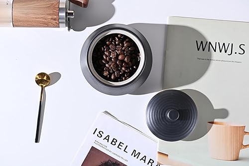 Miniatura 7 de Botes de cocina retro de cerámica para almacenamiento de alimentos, forma ruidosa con tapa hermética de silicona para té, café, nueces, hierbas,