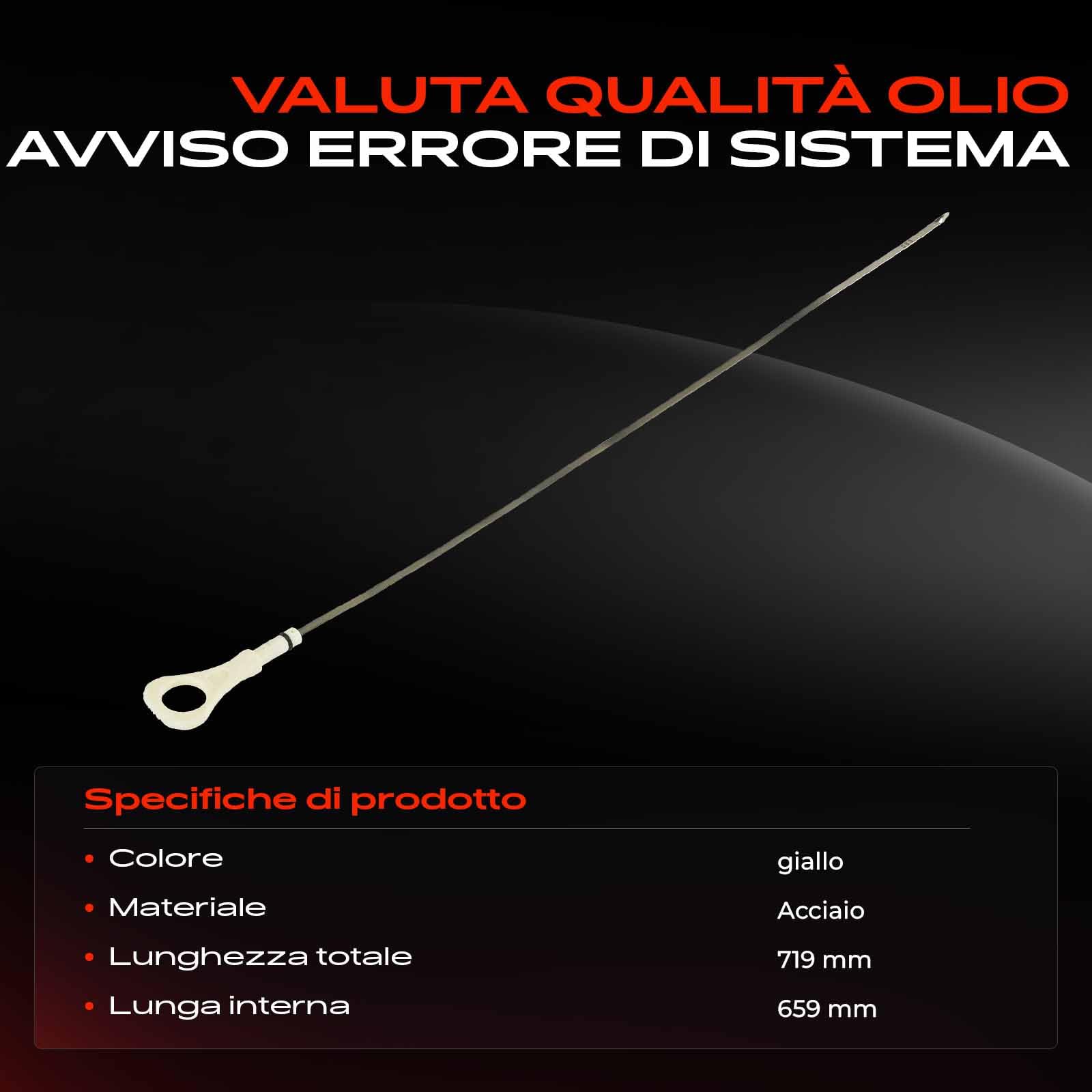 Frankberg Asta di livello dell'olio Compatibile con L200/Triton KAT KBT 2.5L 2005-2015 1255A083