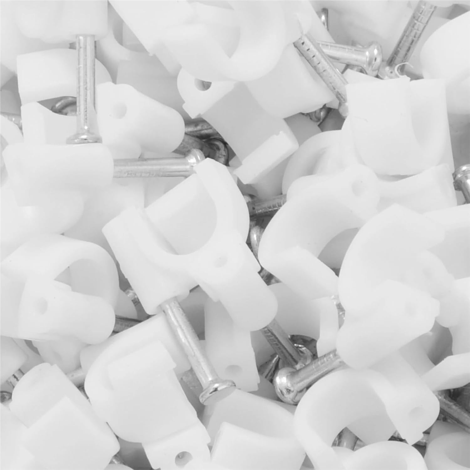 Cable Management Clips 900pcs Cable Clips Wire Staples Outdoor Indoor Cord Fastener for TV PC Ethernet