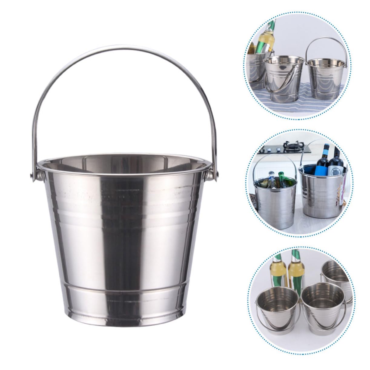 Cabilock 2 Piezas Cubo de Hielo de Acero Inoxidable enfriamiento de Cerveza Fabricante de Hielo de guijarros Bol Ice Cube Barril de Cerveza Cubo de Hielo de Bebidas Cubo de Cerveza de Hielo