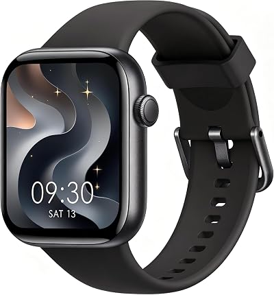 Smart Watch for Men Women(Answer/Make Call), 1.85" HD Fitness Tracker with Heart Rate Sleep Monitor, Pedometer, 140+ Sports Modes, DIY Dial, IP68 Waterproof, Compatible with Android & iOS(Midnight)