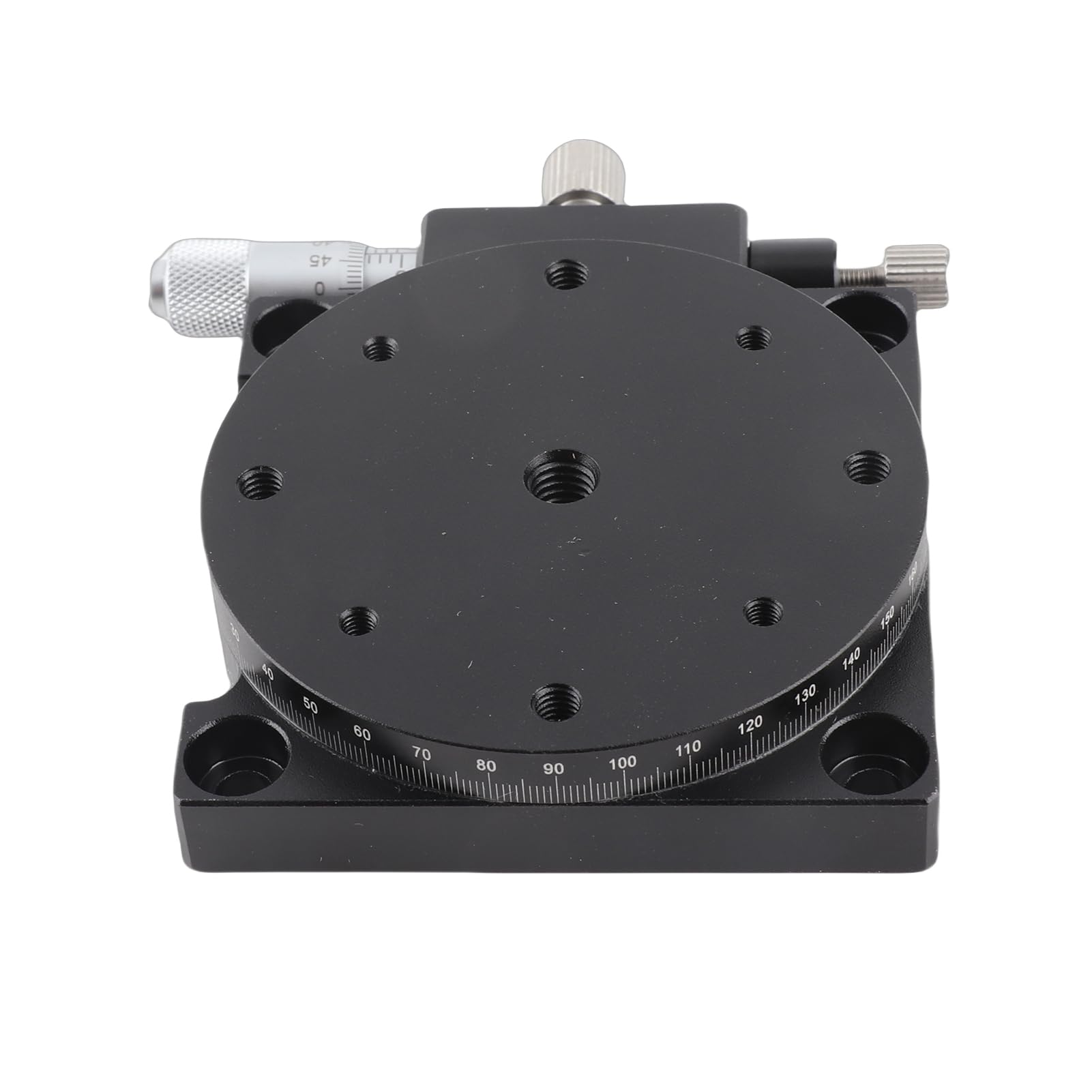 Yctze Manuelle Verschiebungsplattform, Manueller Trimmstations-Schiebetisch RS60 L, Rotierender Lineartisch mit R-Achsen, Optischer 60-mm-Schiebetisch, Ideal für Produktionsmaschinen