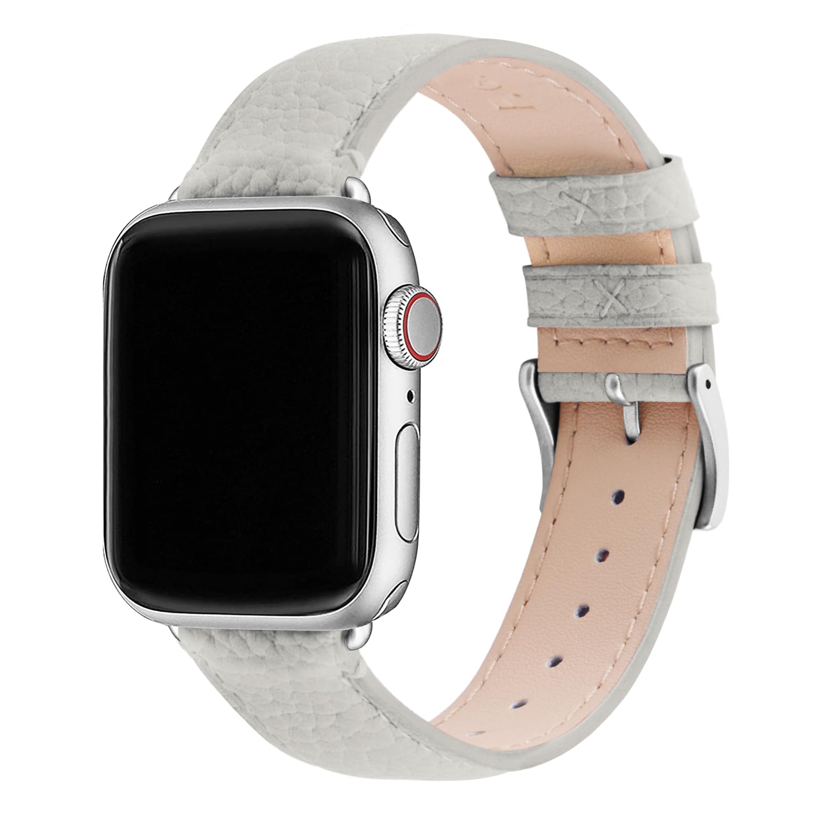 Leather Bands Compatible Apple Watch Band 38mm 40mm 41mm 42mm 44mm 45mm 49mm, Dressy Chic iWatch Strap with Case for iWatch Series 9 8 7 6 5 4 3 2 1 SE Ultra 2 1 for Women