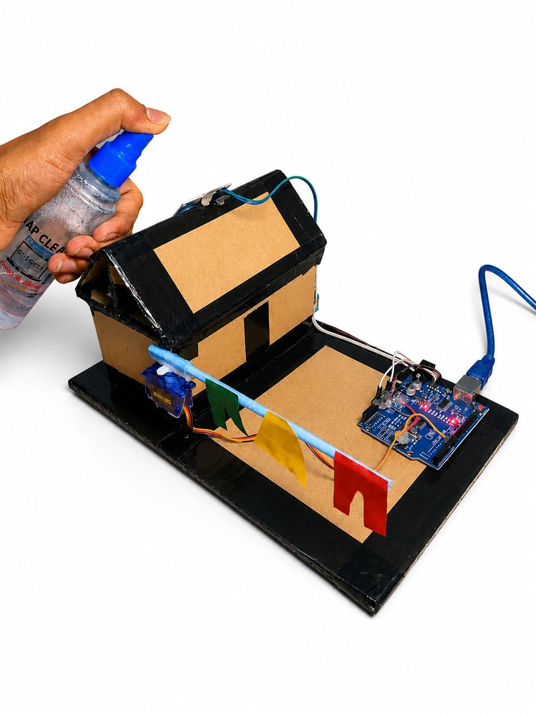 E IDEA Robotics DIY Smart Rain Shield Working Project for Science Students, School Physics Model, Engineering College Projects-image-19