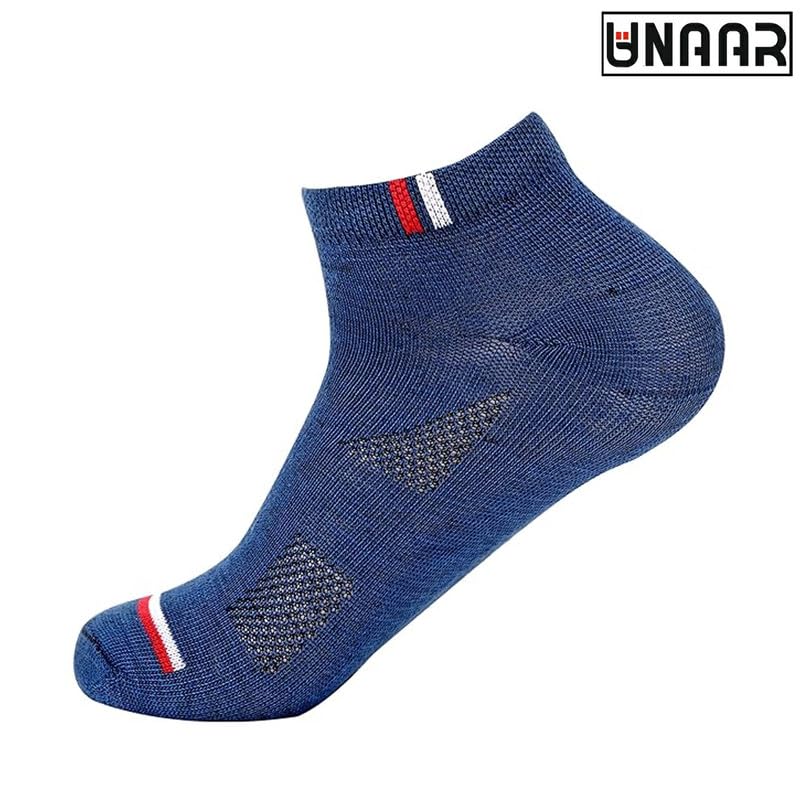 Image of Mox Multicolor Cotton Ankle Socks for Men - Perfect Blend of Comfort, Durability, and Style for Everyday Wear, Workouts, and Active Lifestyles - Pack of 12