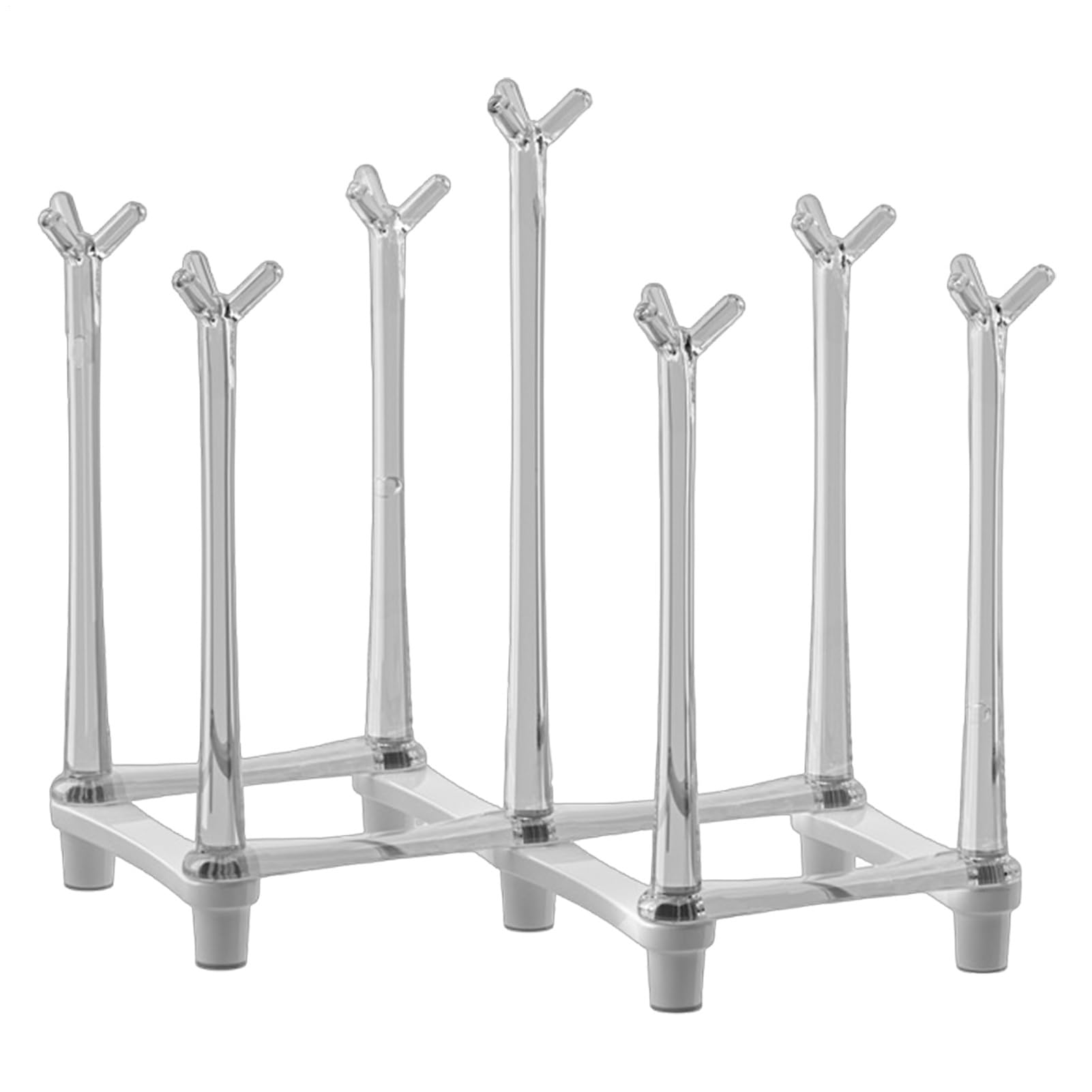 Cup Drying Rack for Counter Space Saving Adjustable Reusable Non-Slip