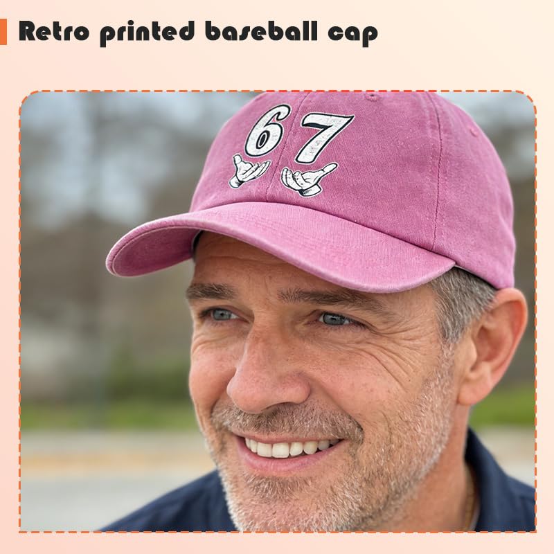 Gorra vintage número 67 para cumpleaños miniatura 3