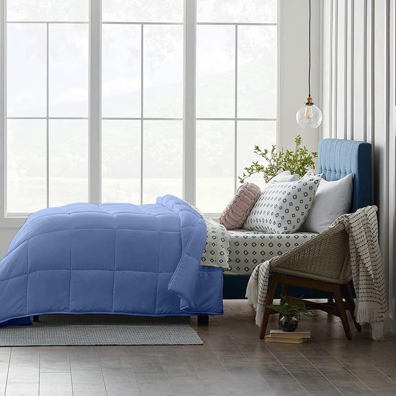 Image of Razzai Restful Sleep Microfiber Summer Season Ac Comforter 220 GSM (92 inch x 106 inch Inches /233cm x 269cm) - King Size Comforter|Sky Blue|