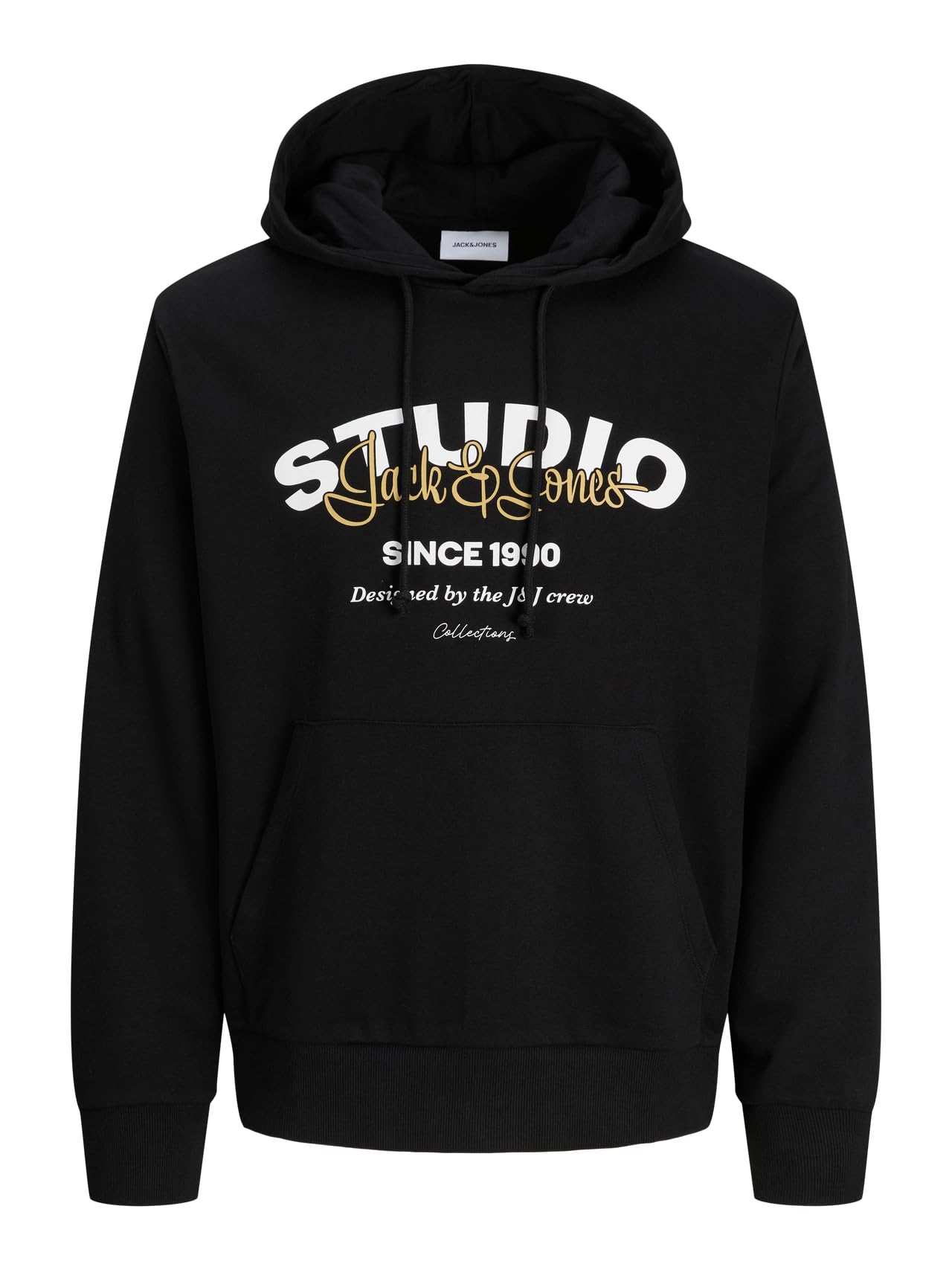 JACK & JONES Jjyuki Sweat Hood Bf, black, L