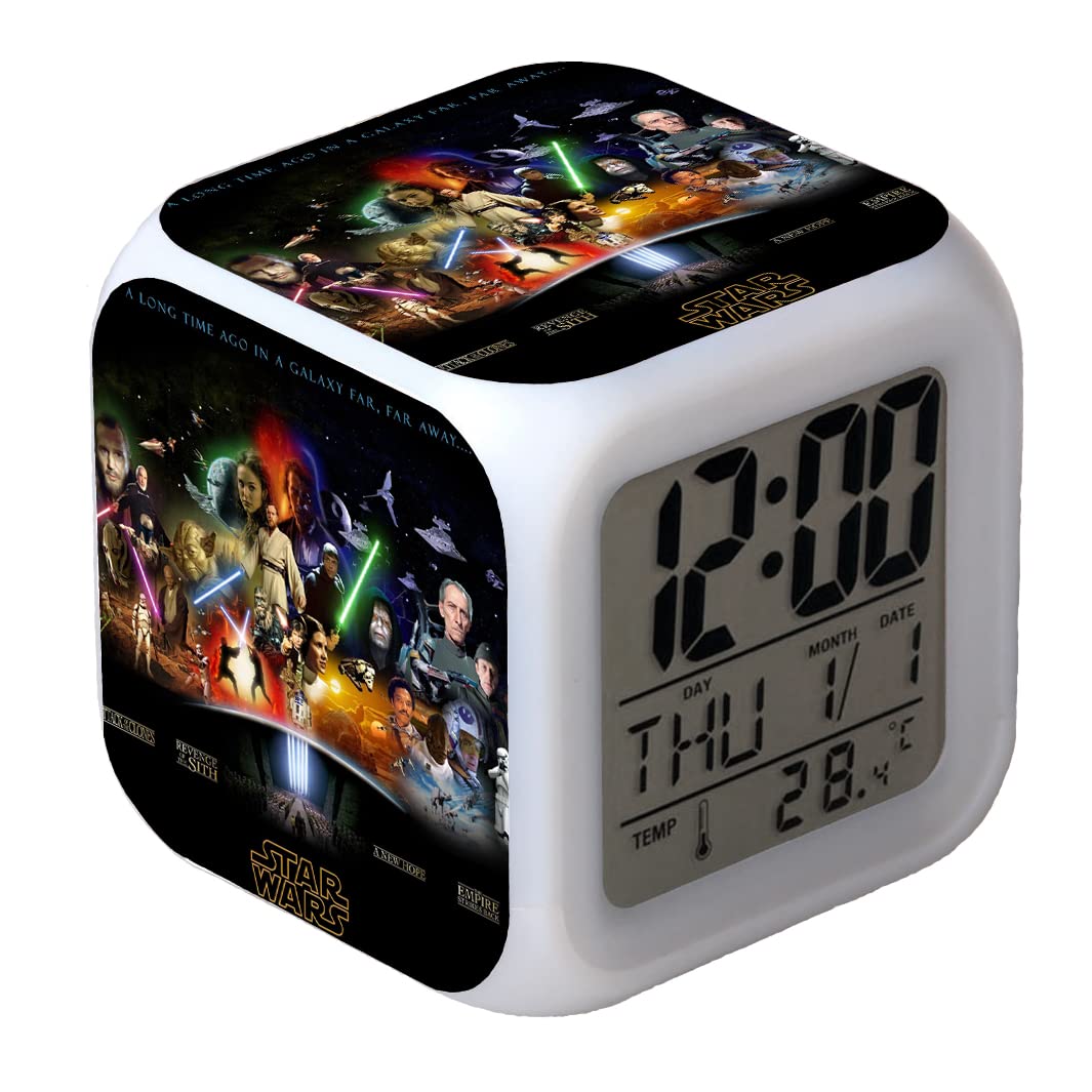 スターウォーズ 置時計 Amazon.co.jp: スターウォーズ 目覚まし時計漫画目覚まし時計 おしゃれ