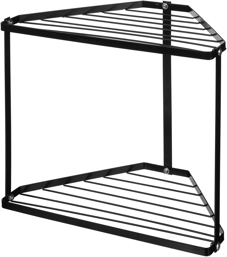 NEUN WELTEN 2 Tier Corner Storage Shelf Free Standing