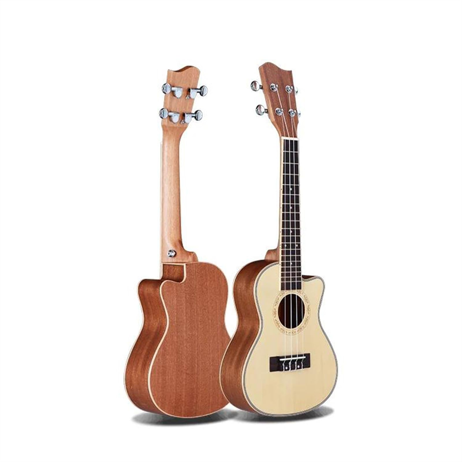 Strumento A Corda Per Chitarra Ukulele In Legno Massiccio Naturale Opaco Da 24 Pollici Ukulele Kit